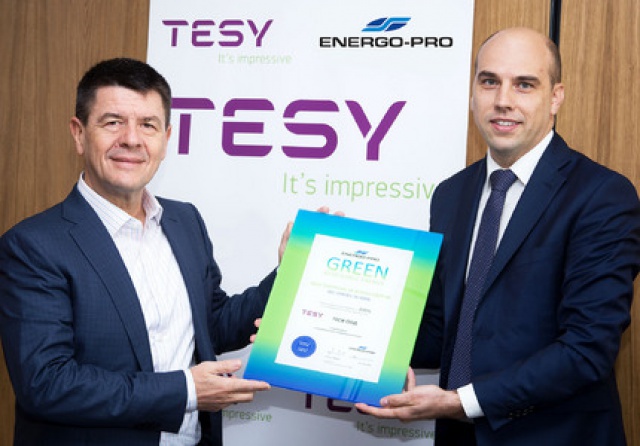 TESY использует 100% зеленую электроэнергию ЭНЕРГО-ПРО